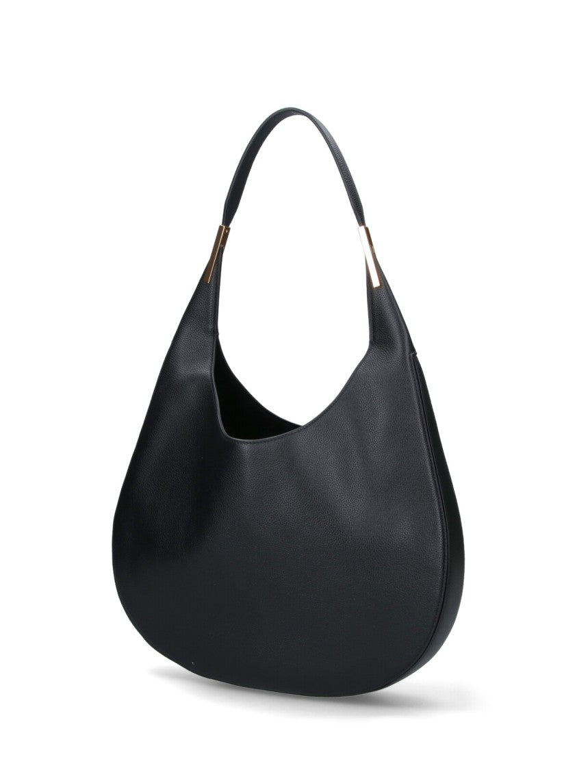 Savette "Florence" Medium Hobo Bag, In Black Calfskin