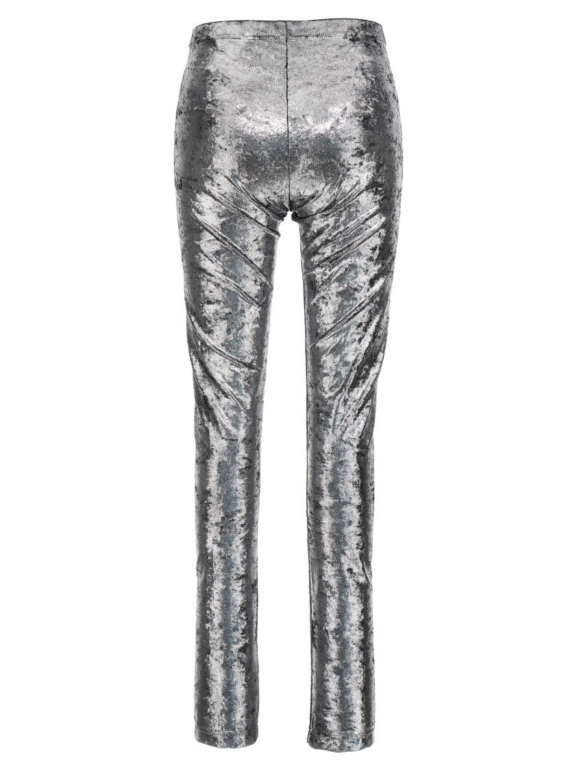 Junya Watanabe Lamé Effect Stretch Leggings
