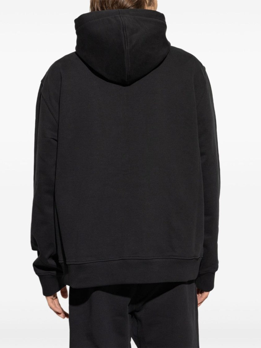 Givenchy Relaxed-Fit Black Zip-Up Hoodie With Drawstring Hood