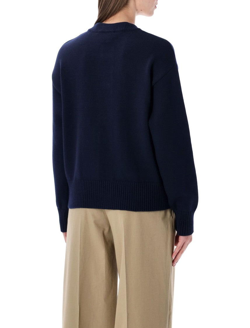 Ami Paris Ami De Coeur Cardigan Sweater