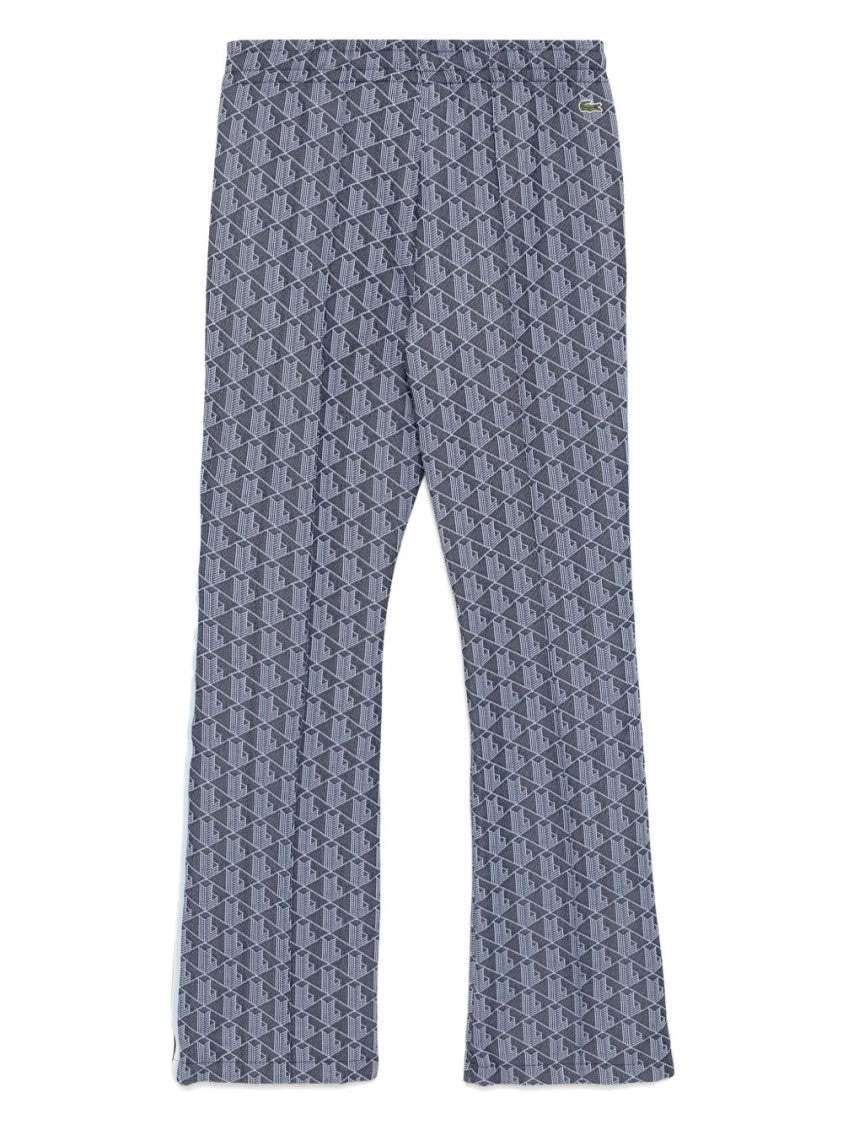 Lacoste Navy Blue Flared Track Trousers