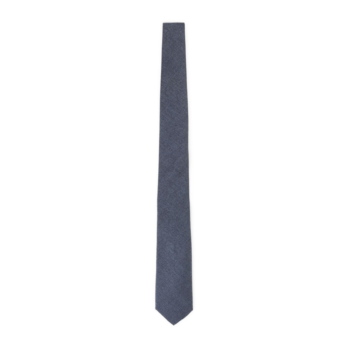 Canali Textured Blue Silk Tie