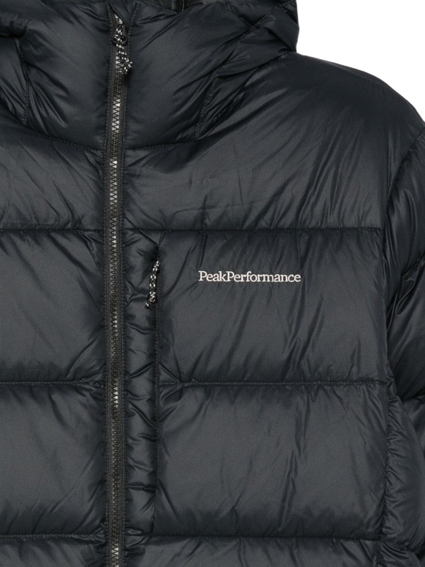 Peak Performance Horizontal-Quilted Hooded Puffer Jacket