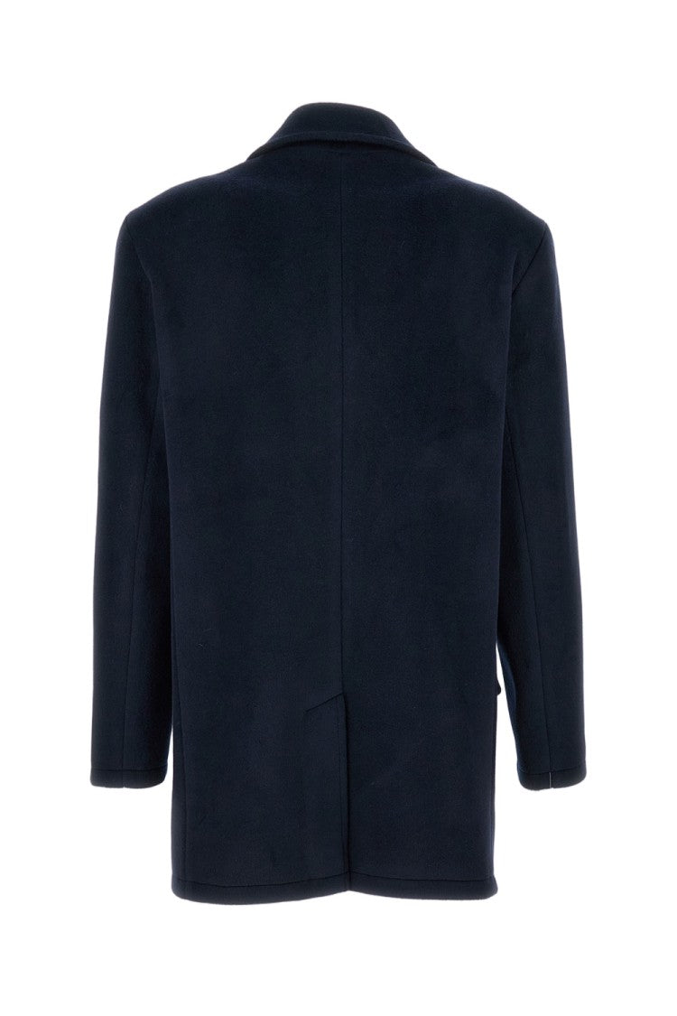 Irie' Structured Blue Jacket With Front Zipper
