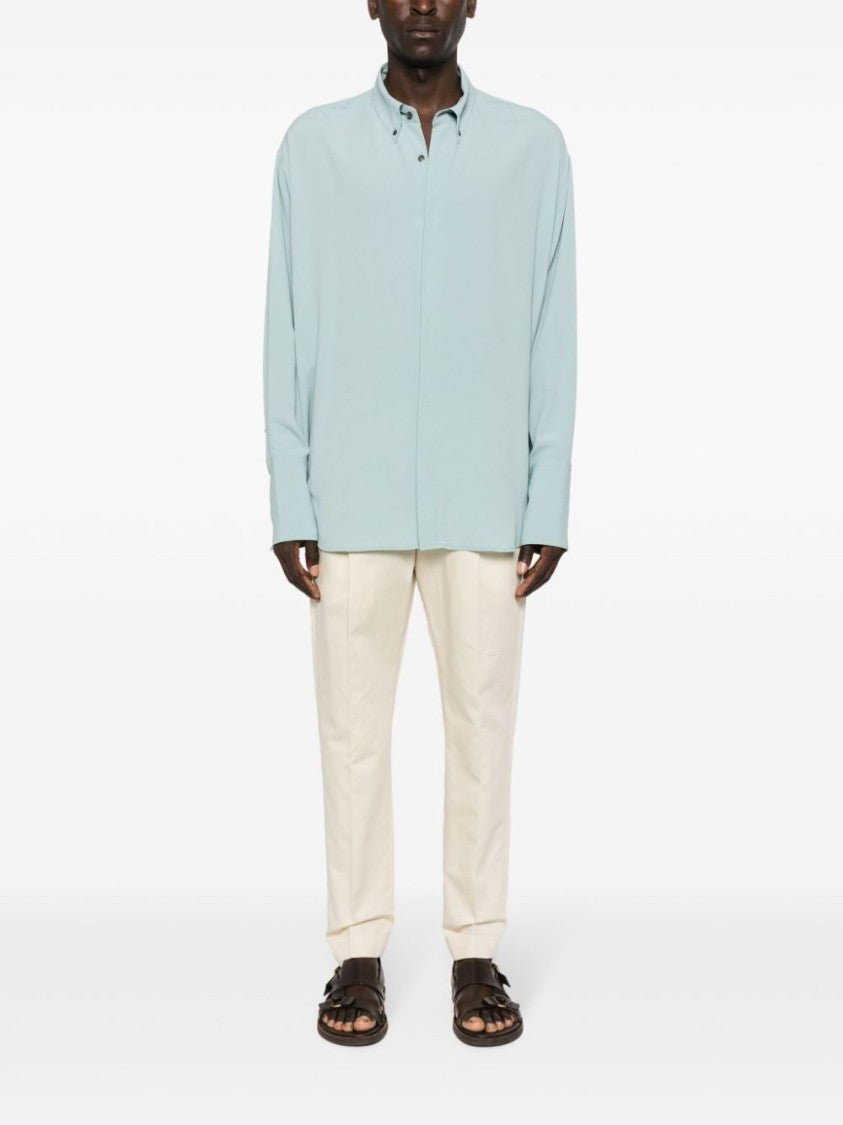 Pt Torino Beige Trousers With Tailored Silhouette