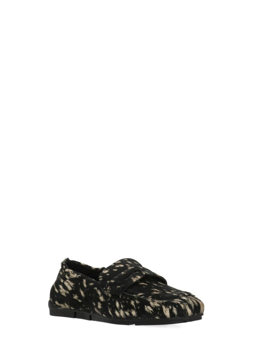 Ash Black Barkley Calf Hair Loafers