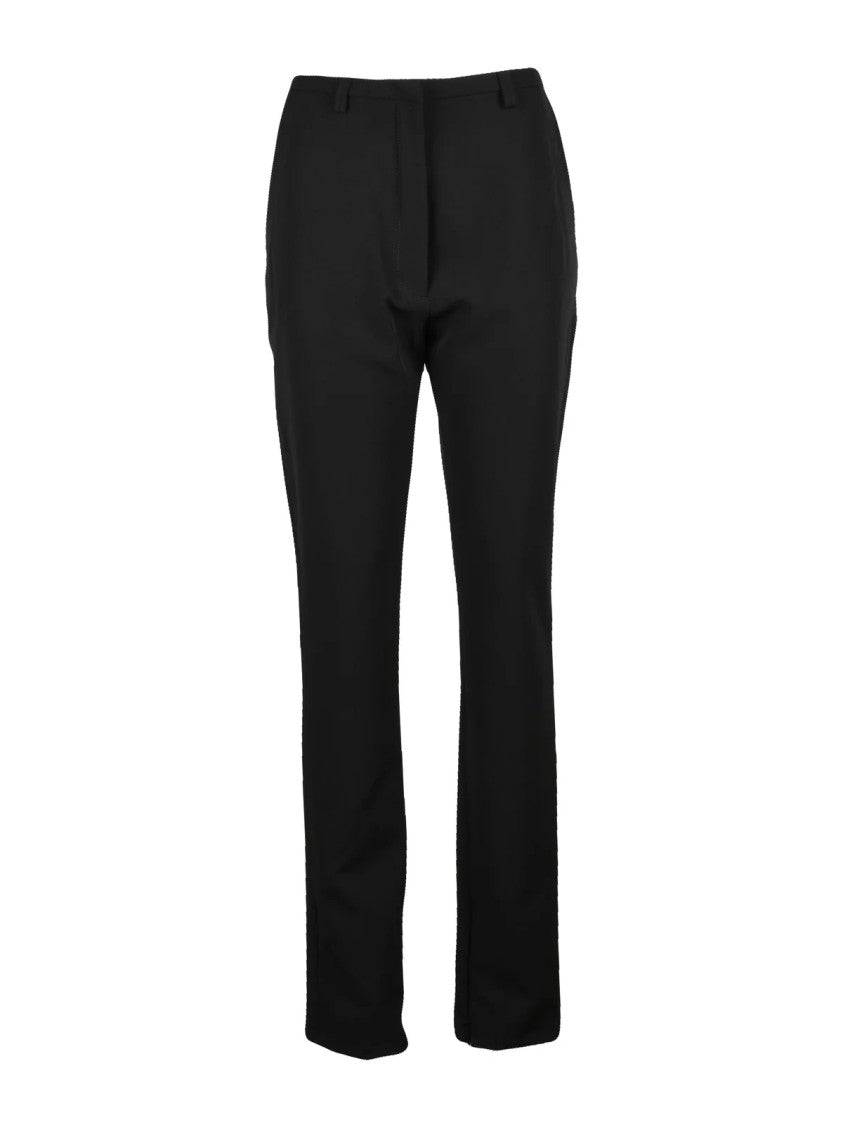 The Latest Straight-Leg Black Stretch Pants With Tailored Finish