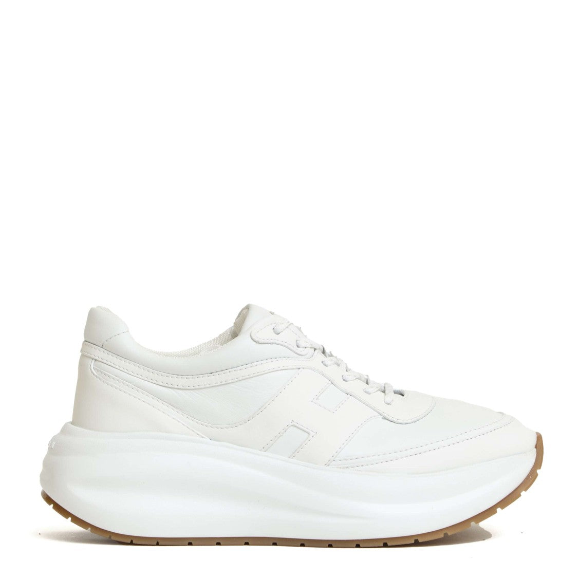 Hogan White Sneakers With Suede Upper
