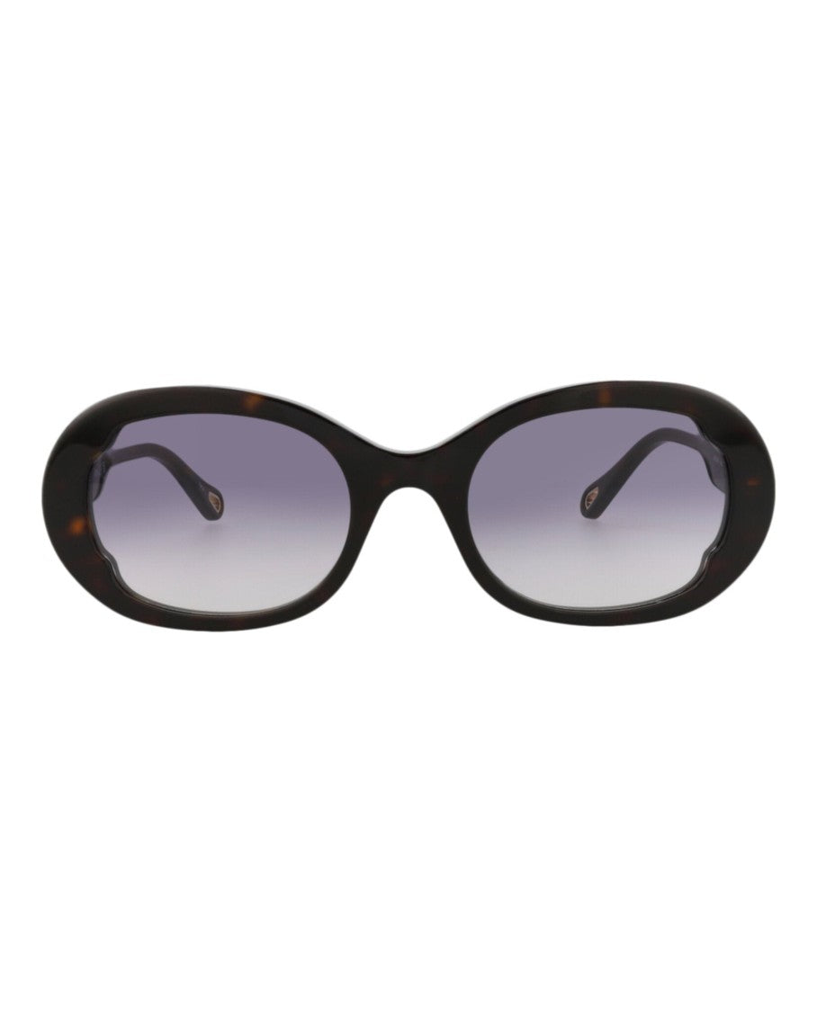 Chloé Round-Frame Recycled Acetate Sunglasses