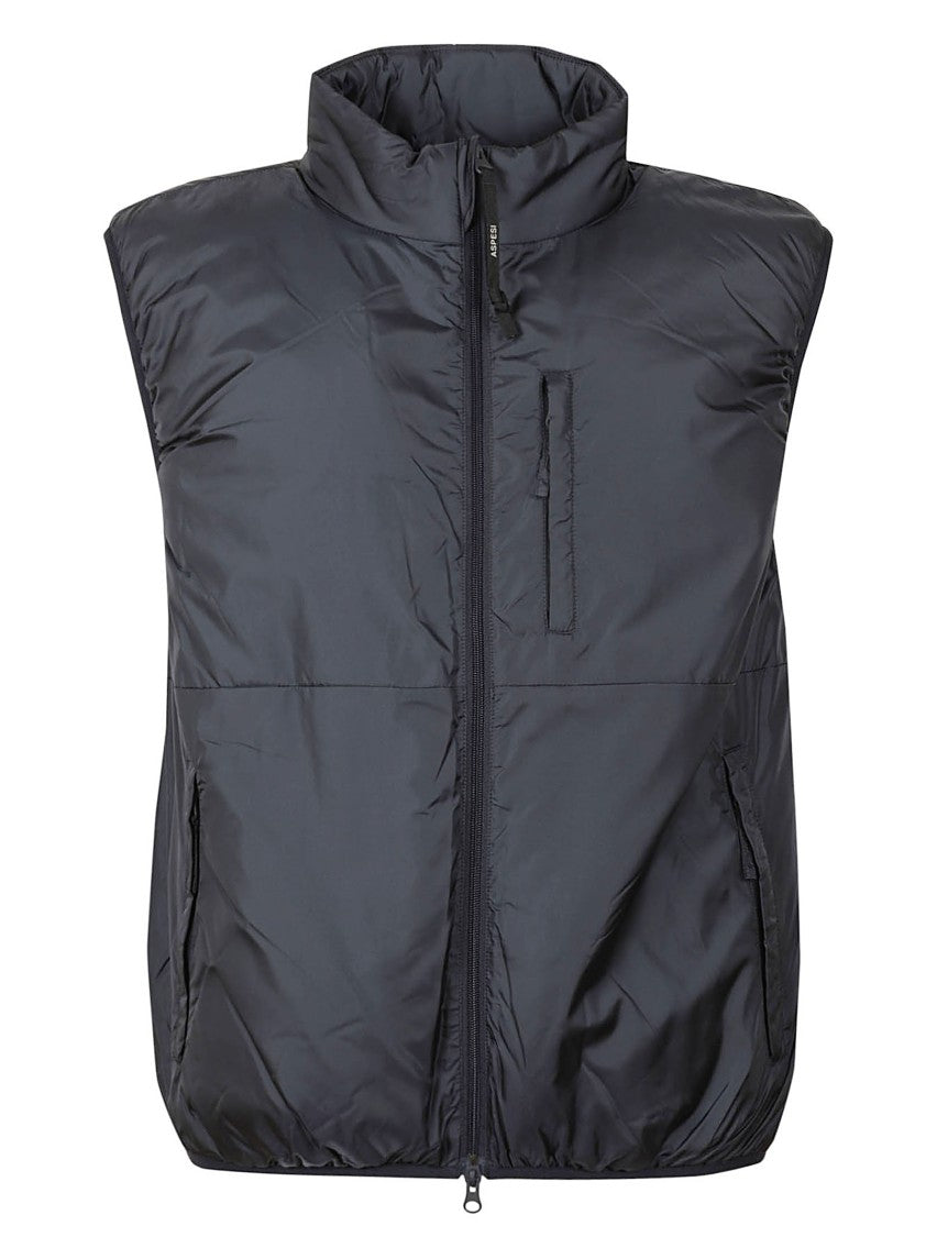 Aspesi Navy Padded Nylon Vest
