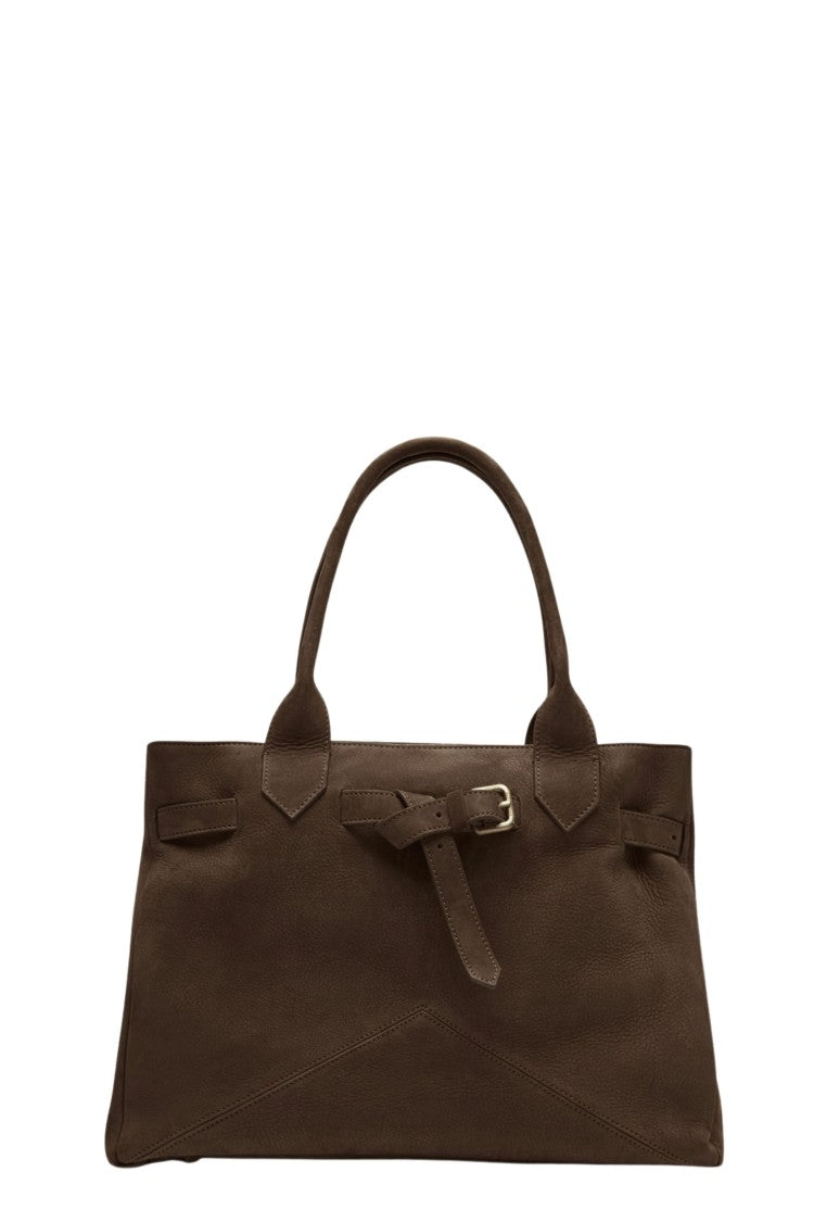Ballantyne Medium Leather Shoulder Bag With Knot Detail