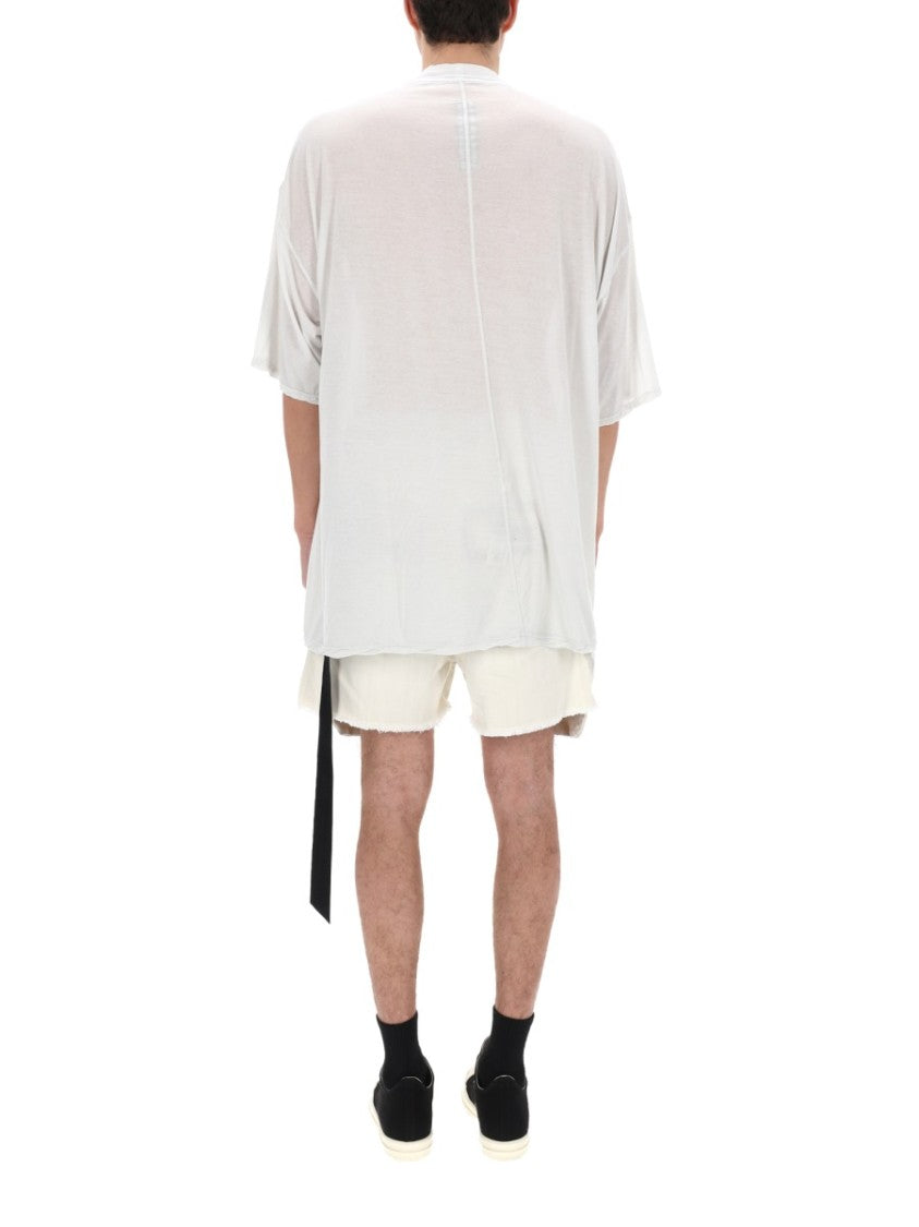Drkshdw By Rick Owens Tommy T Lightweight Cotton Asymmetrical T-Shirt