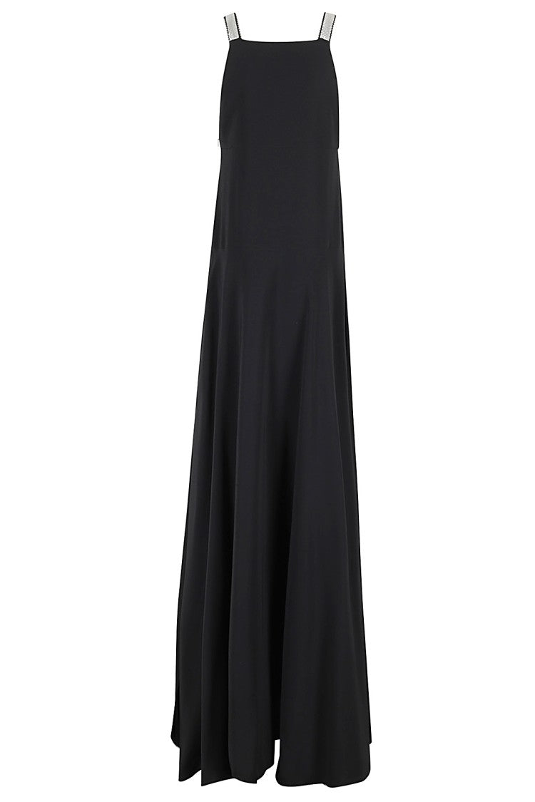 Giovanni Bedin Crystal Belt Long Dress