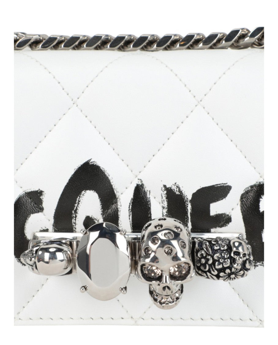 Alexander Mcqueen Mini Graffiti Jeweled Shoulder Bag