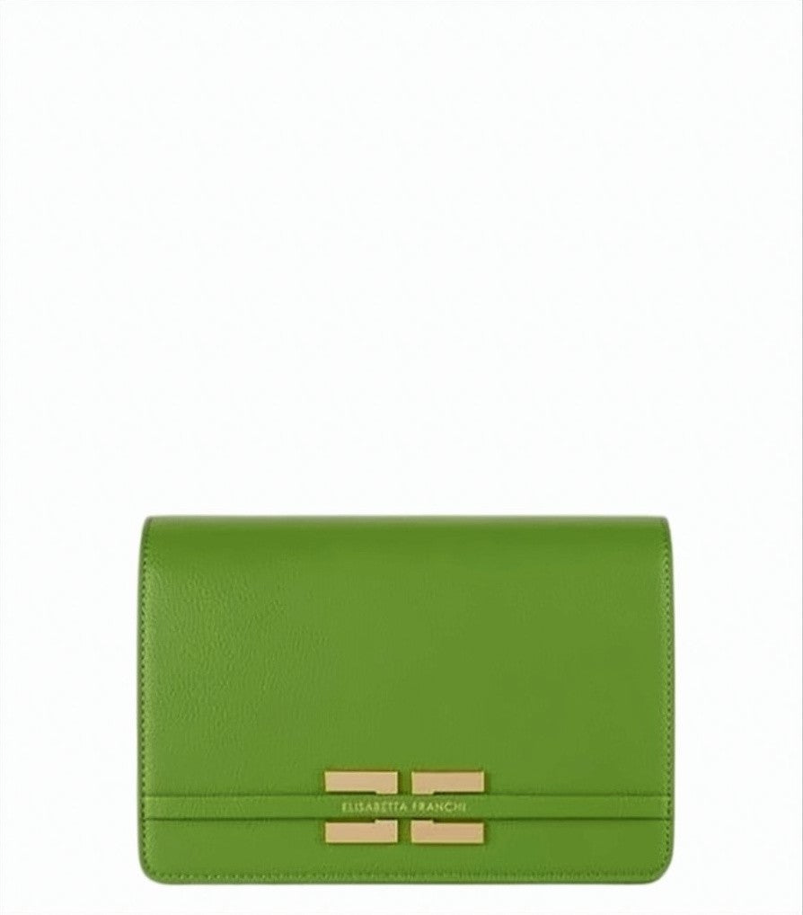 Elisabetta Franchi Leather Effect Chain Shoulder Bag