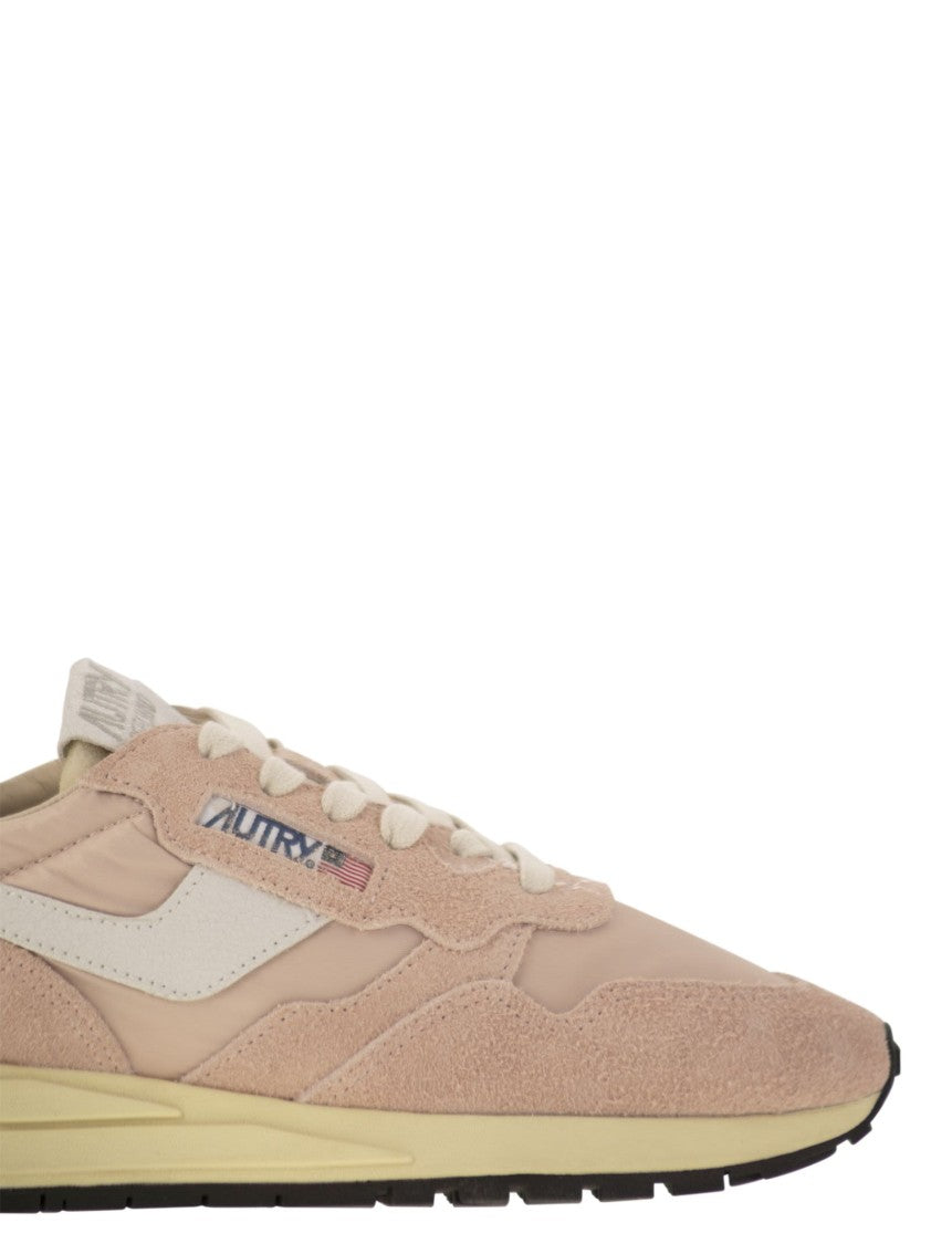 Autry Reelwind - Suede And Technical Textile Trainer