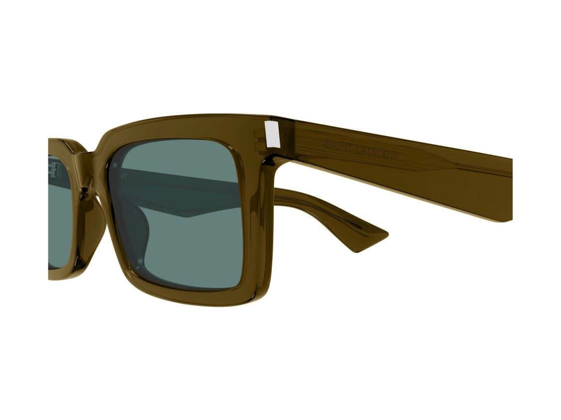 Saint Laurent Sl 860 Metallic Accent Acetate Square Sunglasses