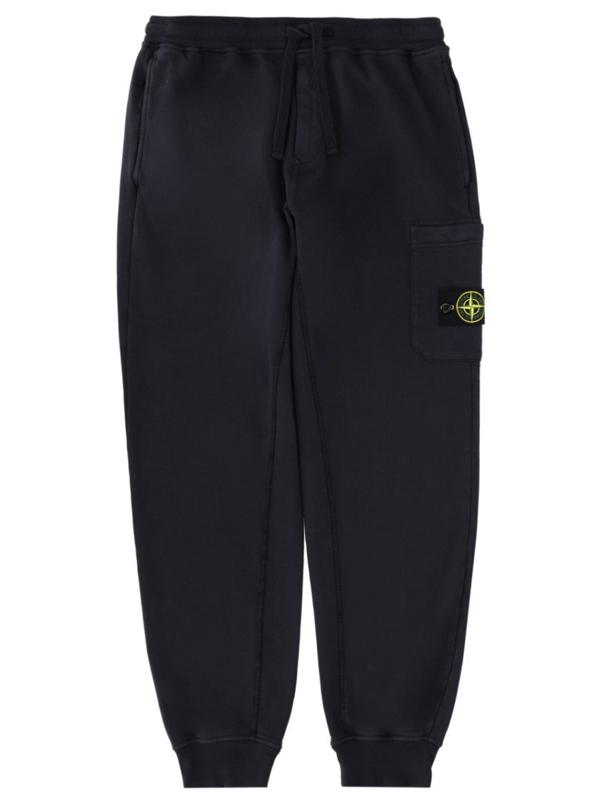 Stone Island Relaxed Fit Drawstring Elasticated Waistband Cotton-Blend Sweatpants
