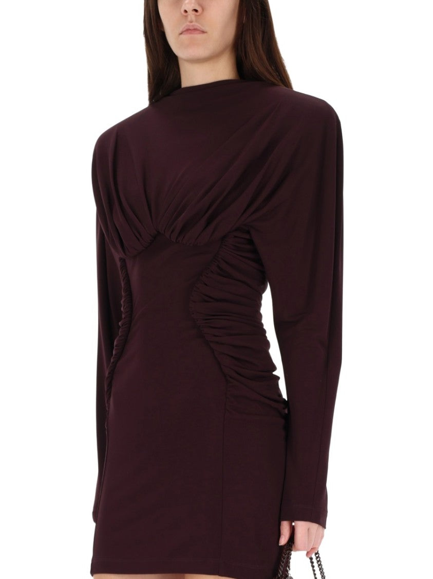 Stella Mccartney Sculpted Mini Dress With Long Sleeves