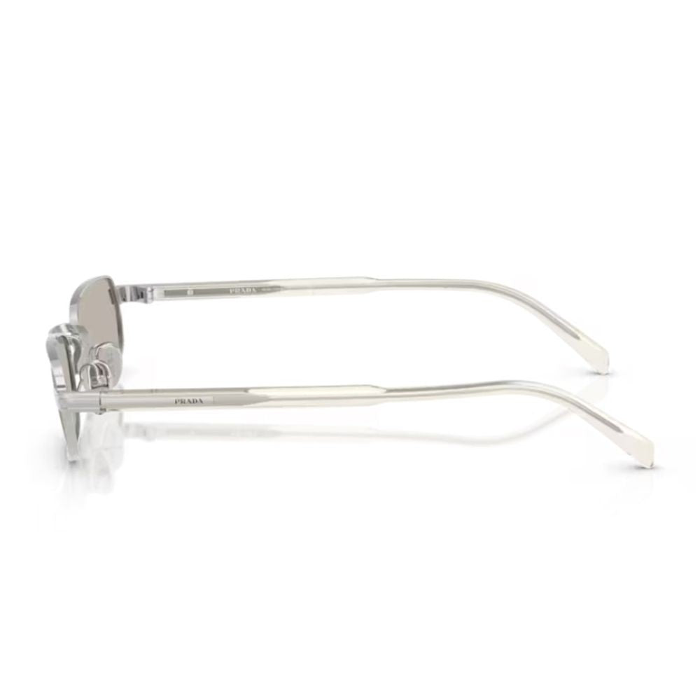 Prada Pr B54s Silver Metal Oval Sunglasses