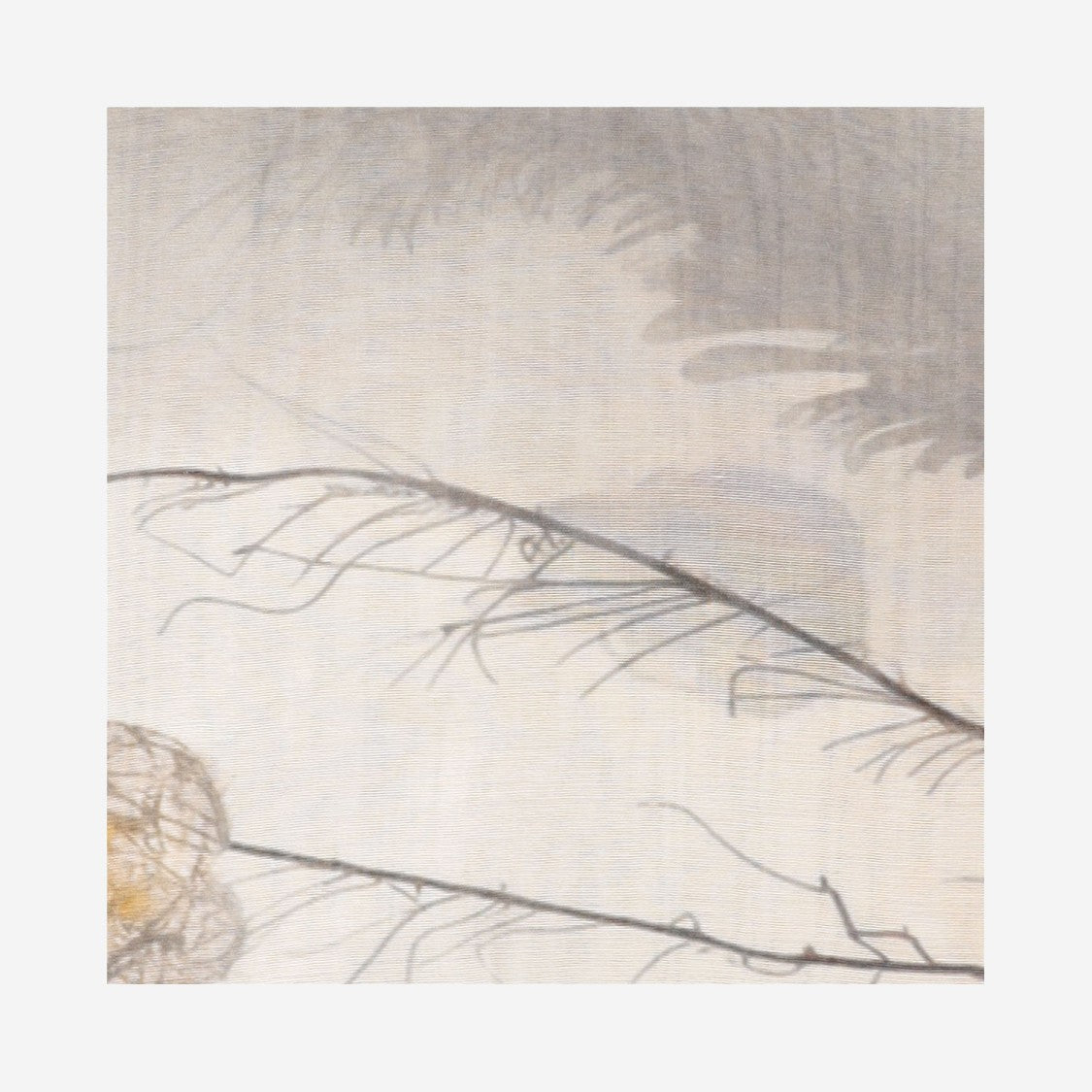 Faliero Sarti Rectangular Modal Blend Scarf With Fringed Edges And All-Over Pattern