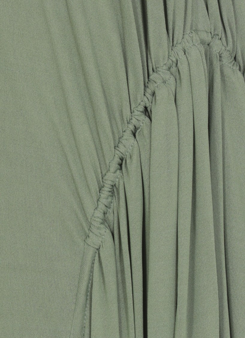 Lanvin Flowing Green Viscose/Silk Blend Jupe Skirt