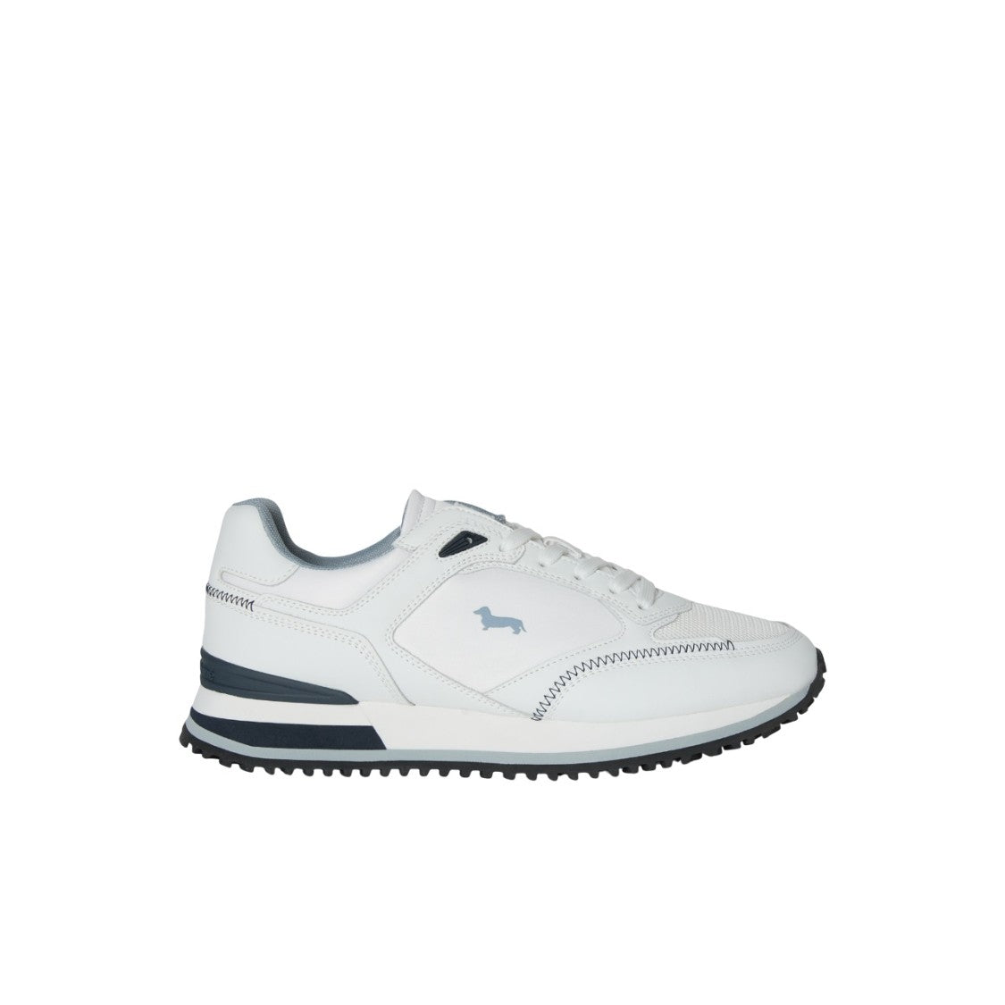 Harmont & Blaine Sporty White Sneakers With Contrasting Grey Accents