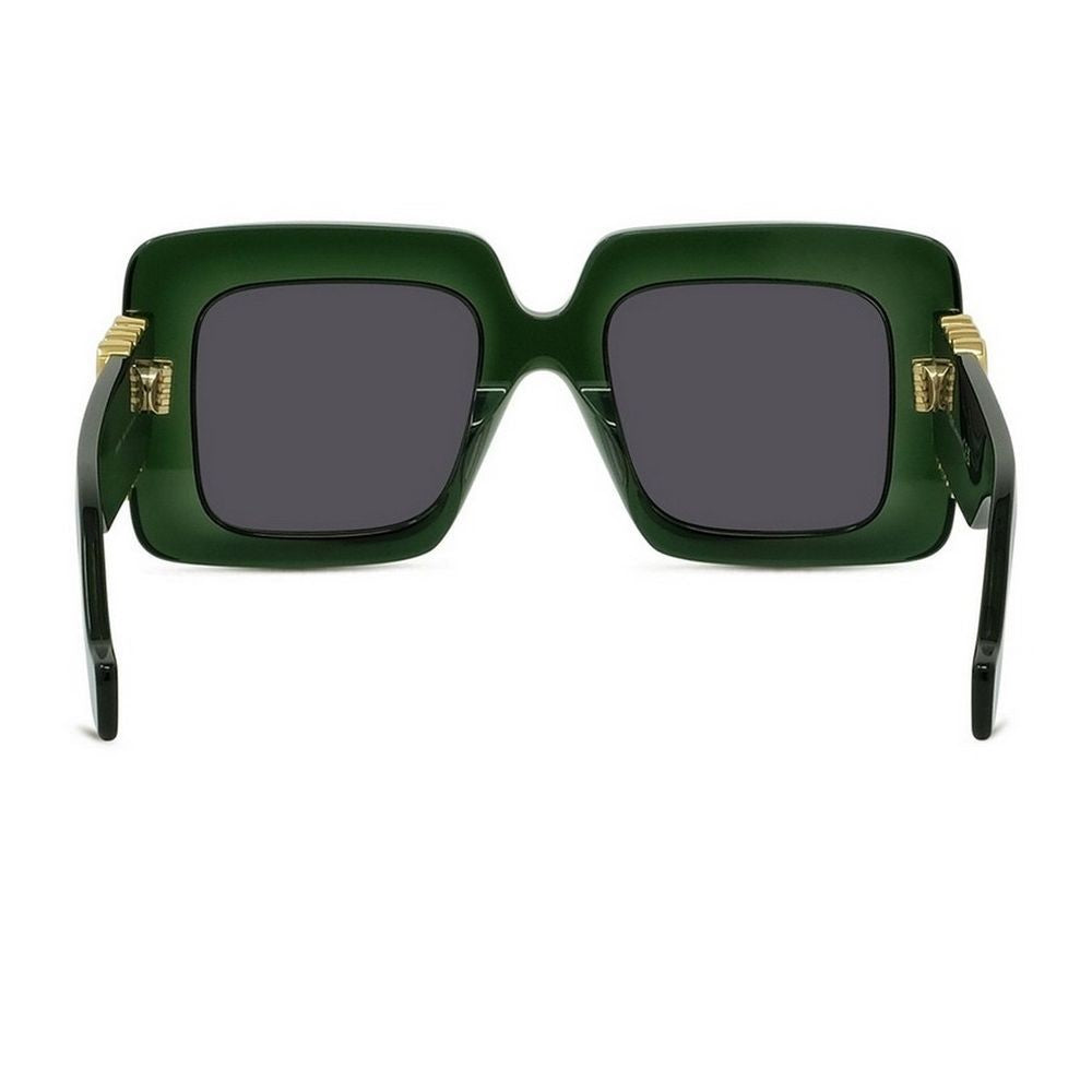 Loewe Anagram Oversized Square Green Acetate Sunglasses