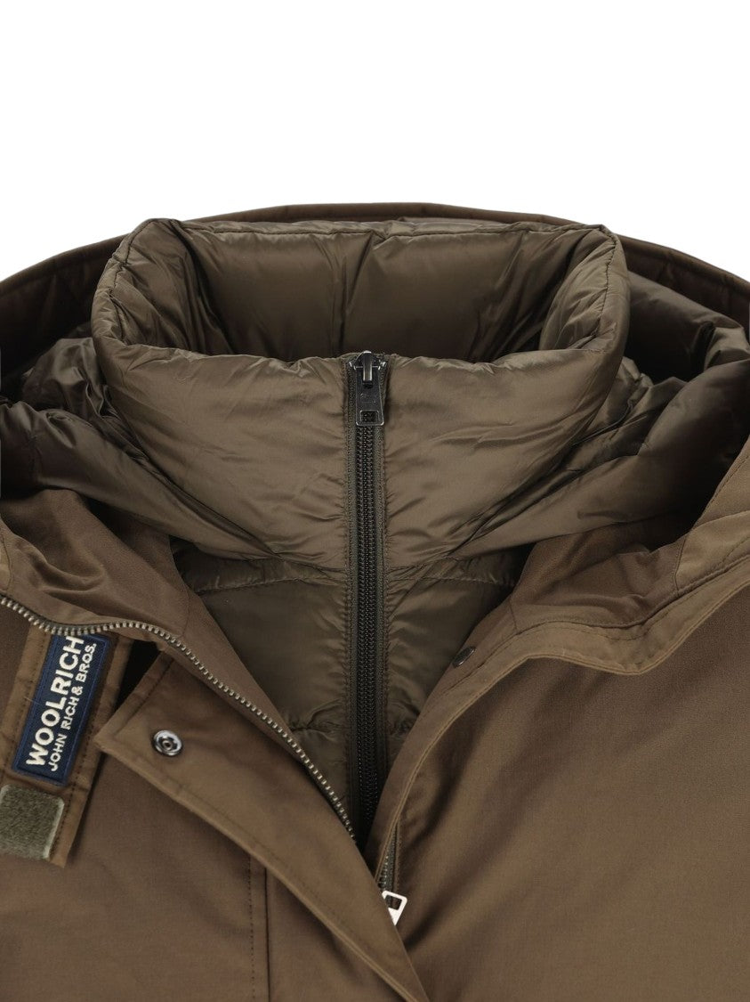 Woolrich Authentic 3 In 1 Parka Hooded Cotton-Blend Parka