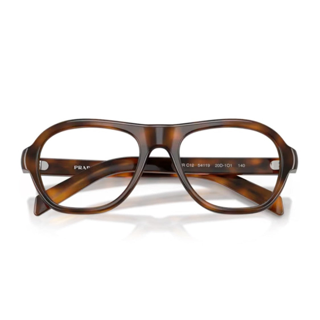 Prada Havana Pr C12v Oversized Acetate Eyeglasses