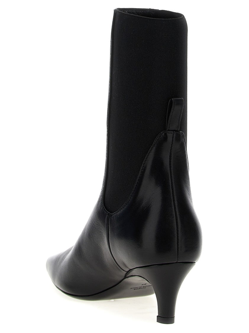 Totême Leather Ankle Boots
