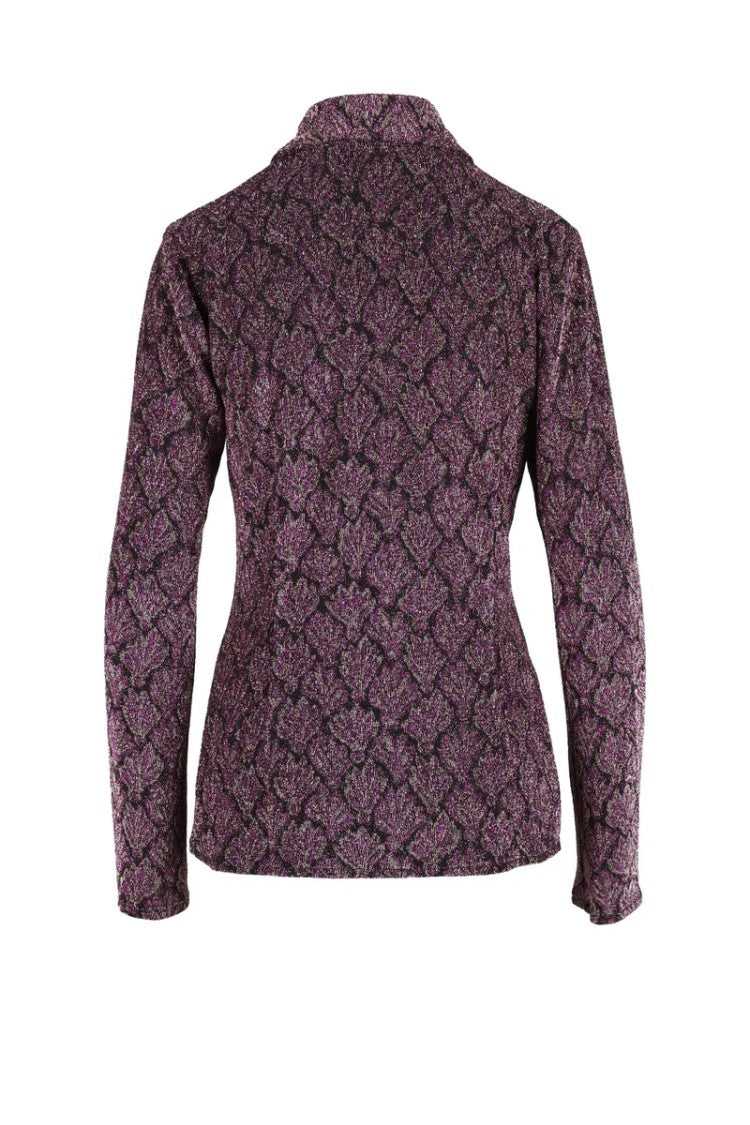 Nine Minutes Purple Metallic Shirt