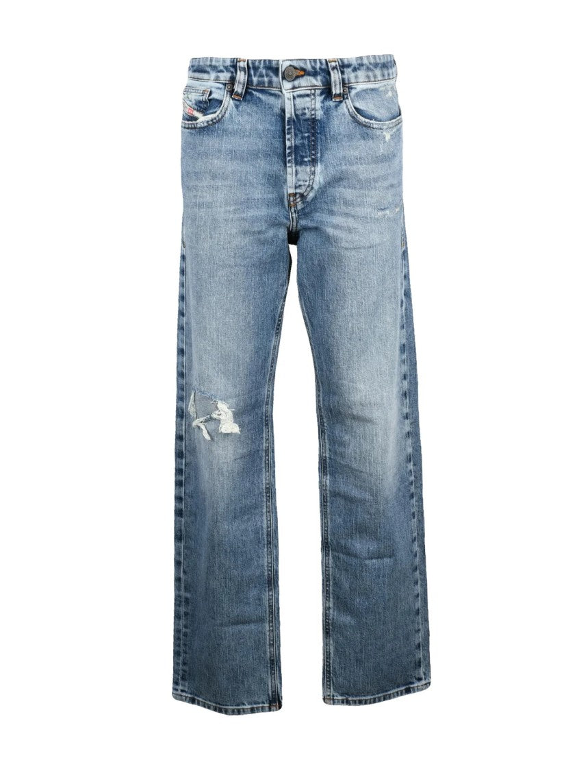 Diesel Blue Cotton-Blend D-Ark Jeans