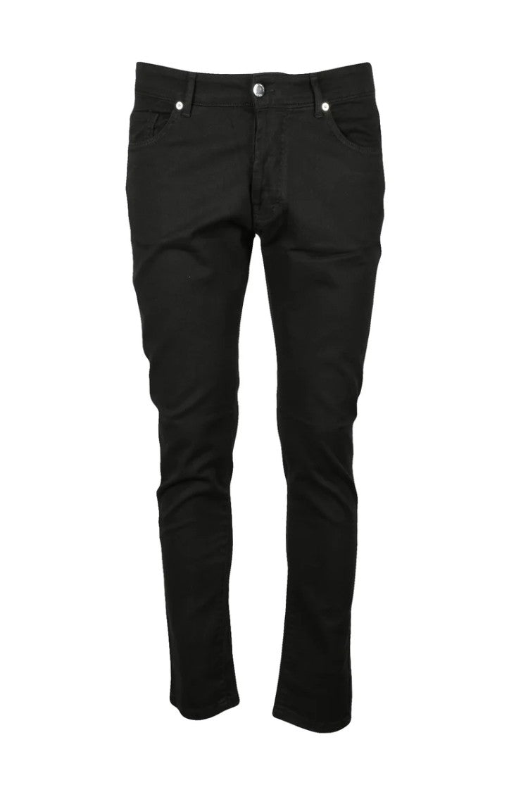 C N C Costume National Slim Fit Black Stretch Denim Jeans