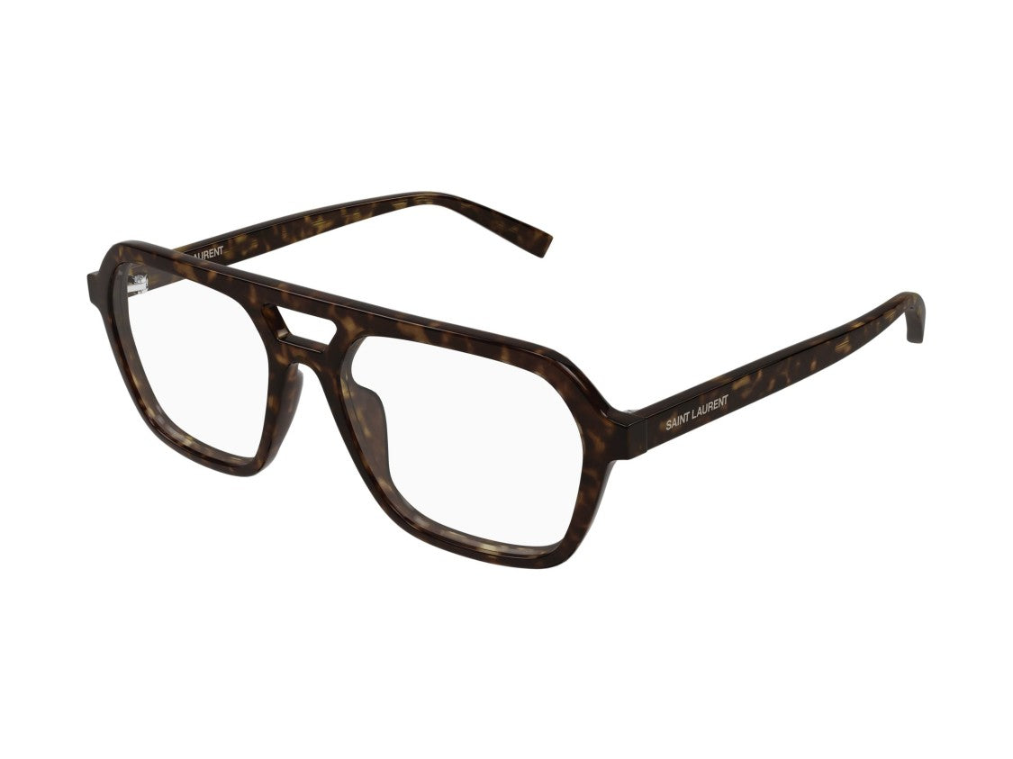 Saint Laurent Sl 905 Opt Double Bridge Tortoiseshell Oversized Sunglasses