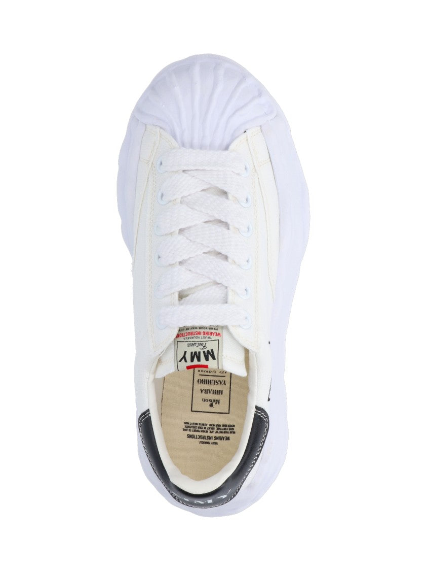 Maison Mihara Yasuhiro White Blakey Low-Top Cotton Sneakers