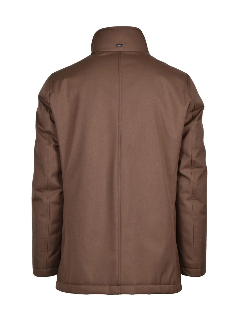 Herno Parka With Refined Fur Collar And Down Fill
