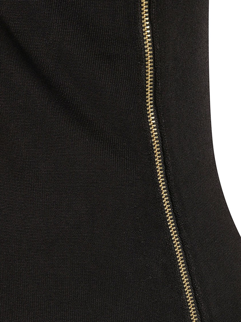 Patou One-Shoulder Black Evening Dress