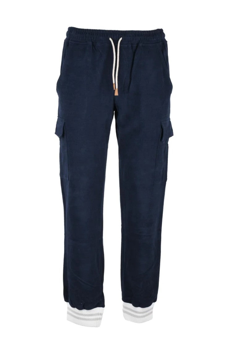 Eleventy Velvet Tracksuit - Blue