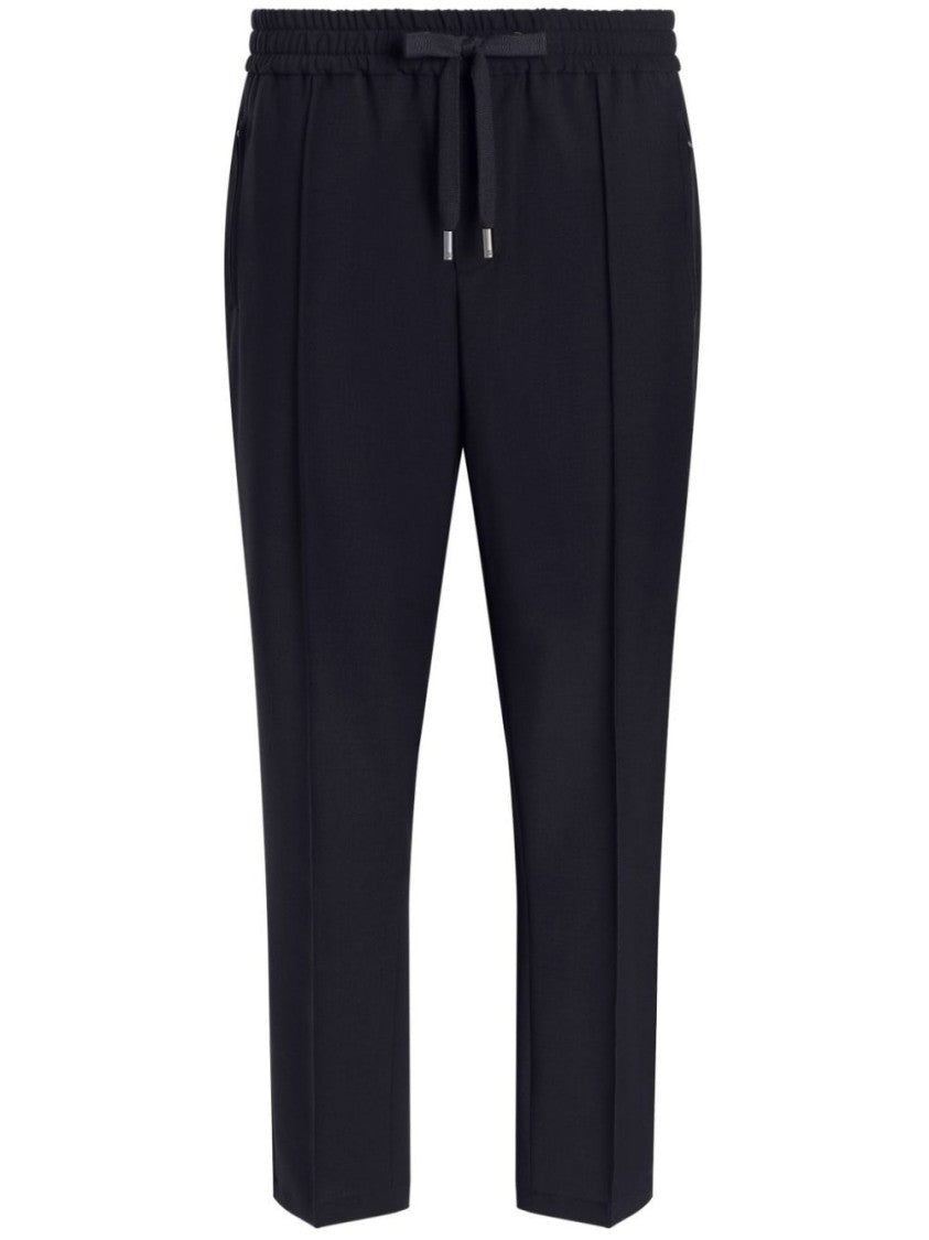 Dolce & Gabbana Tailored Black Pants With Elastic Waistband