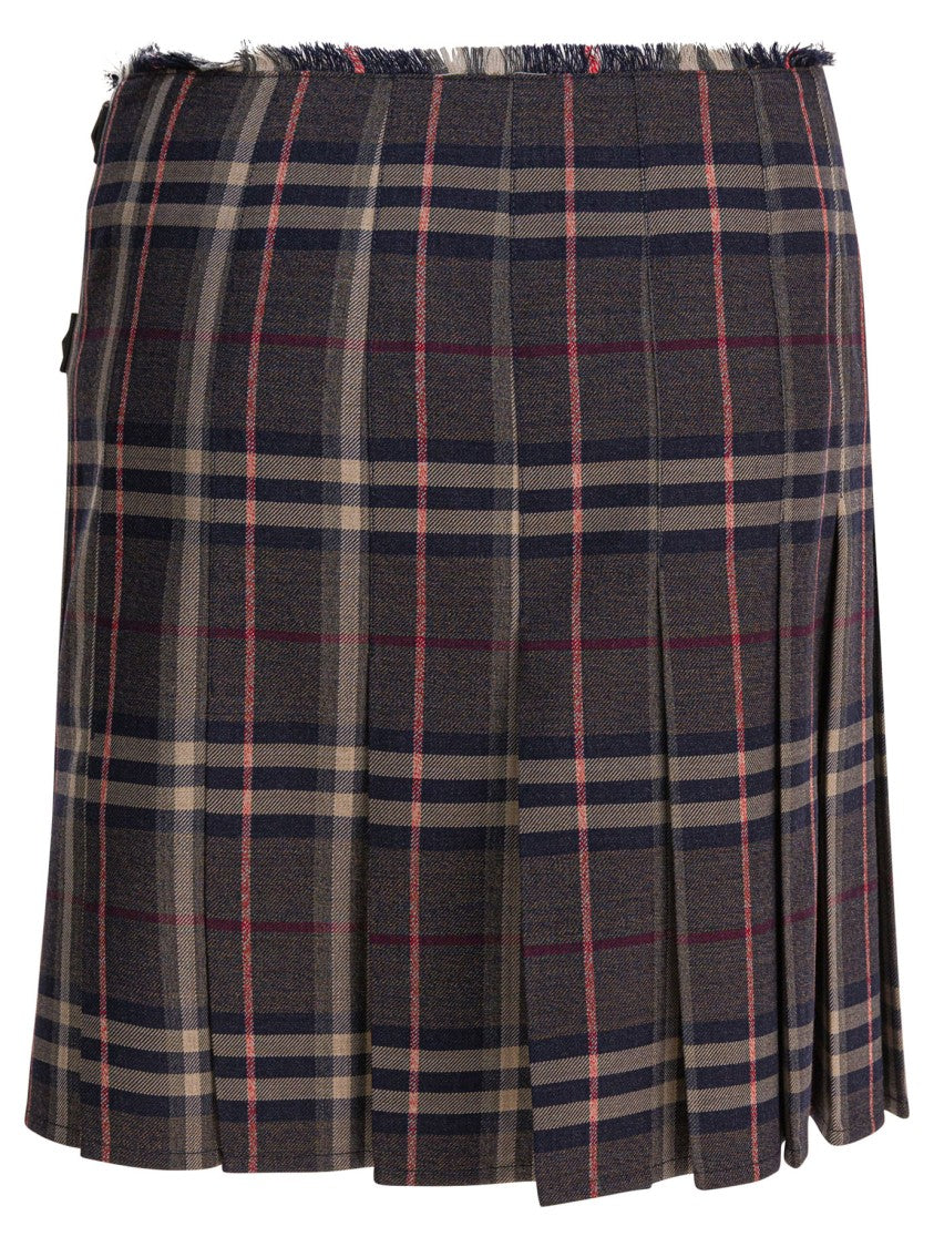 Burberry "Check" Wool Mini Kilt