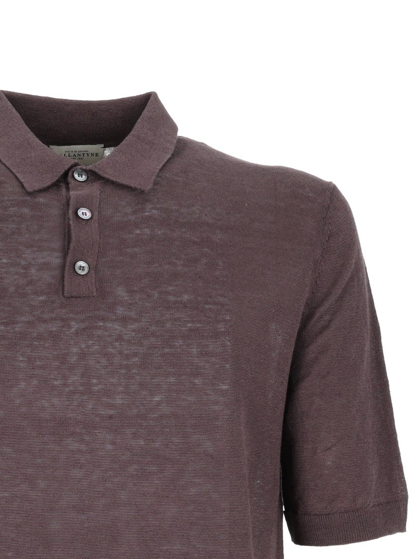Ballantyne Short-Sleeved Polo With Classic Collar
