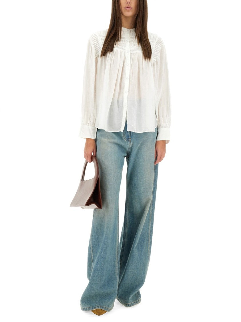 Isabel Marant Étoile Plalia Pintuck Romantic Blouse