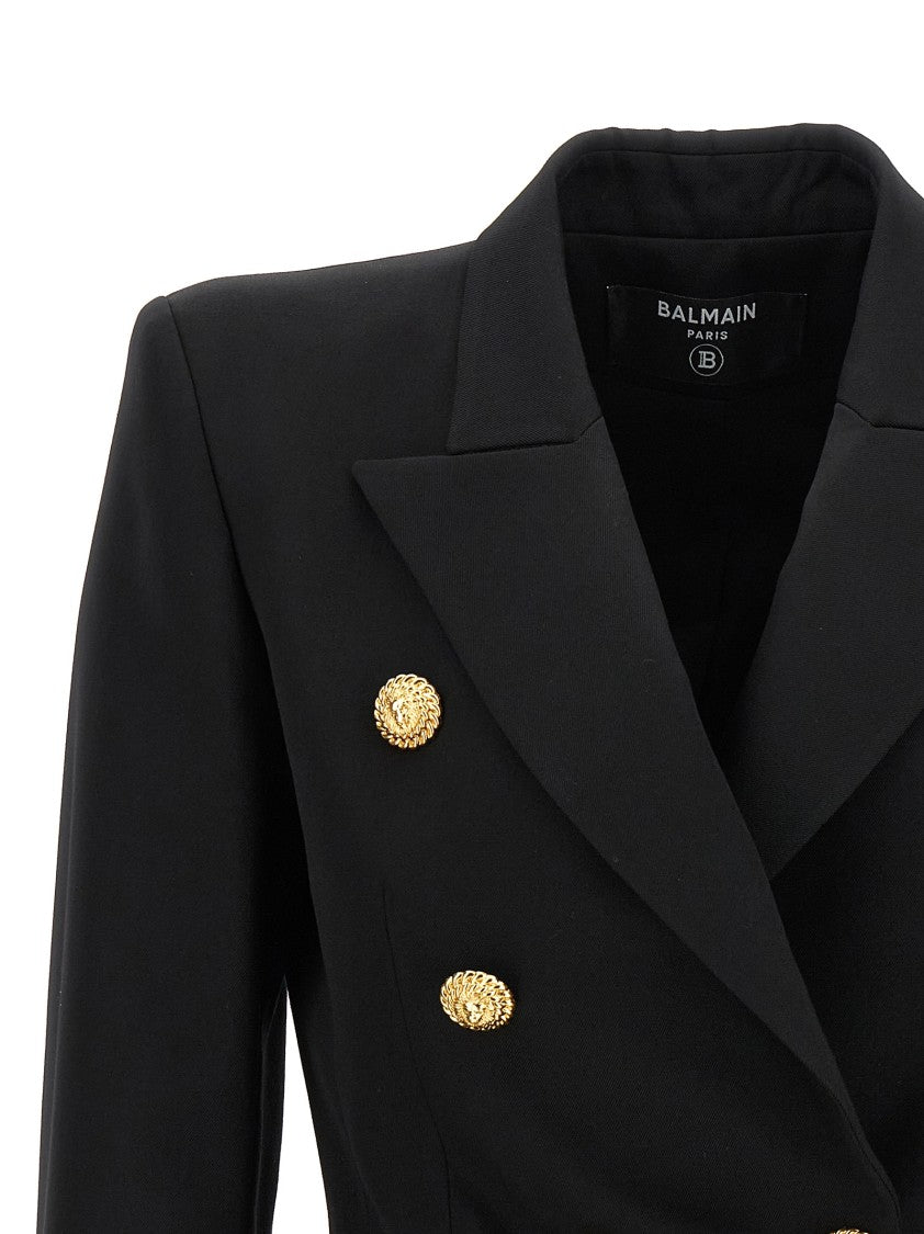 Balmain Double-Breasted Wool Blazer
