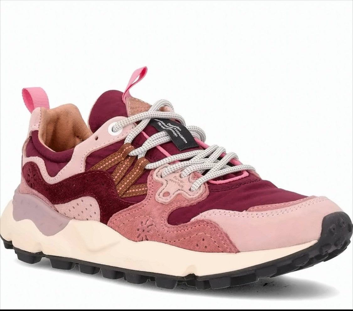 Flower Mountain Technical Fabric Outdoor Sneaker With Suede Inserts