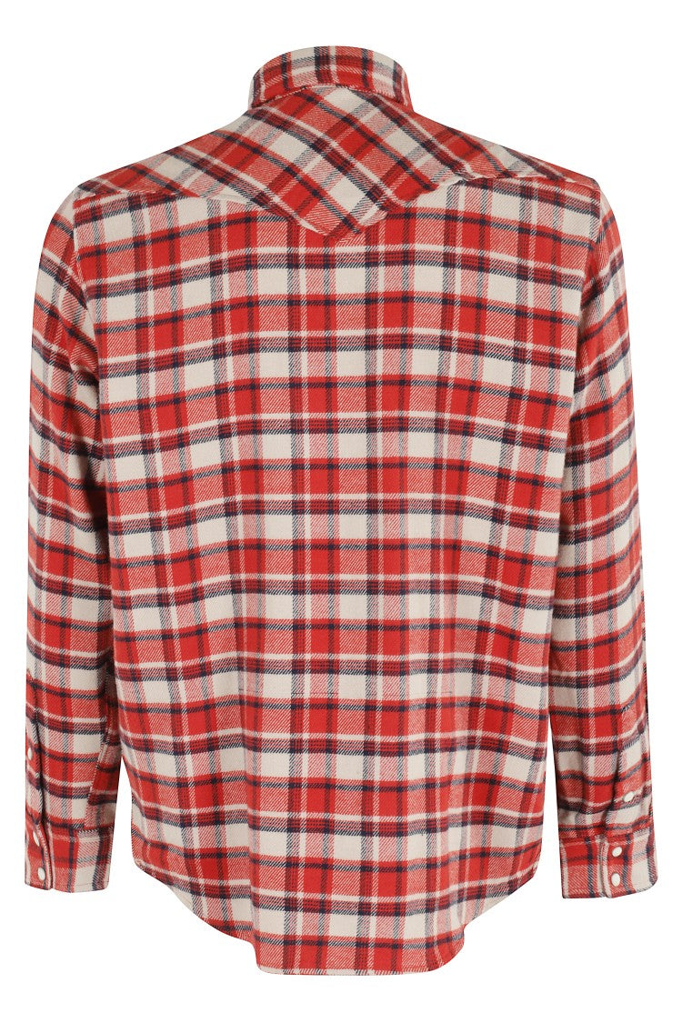 Roy Rogers Multicolor Twill Check Western Shirt