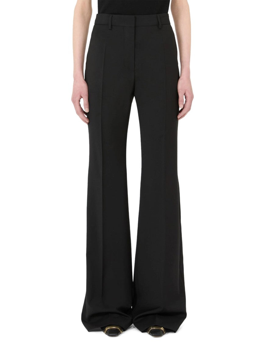Sportmax Tailored Wide Leg Trousers With High Waist And Structured Crease