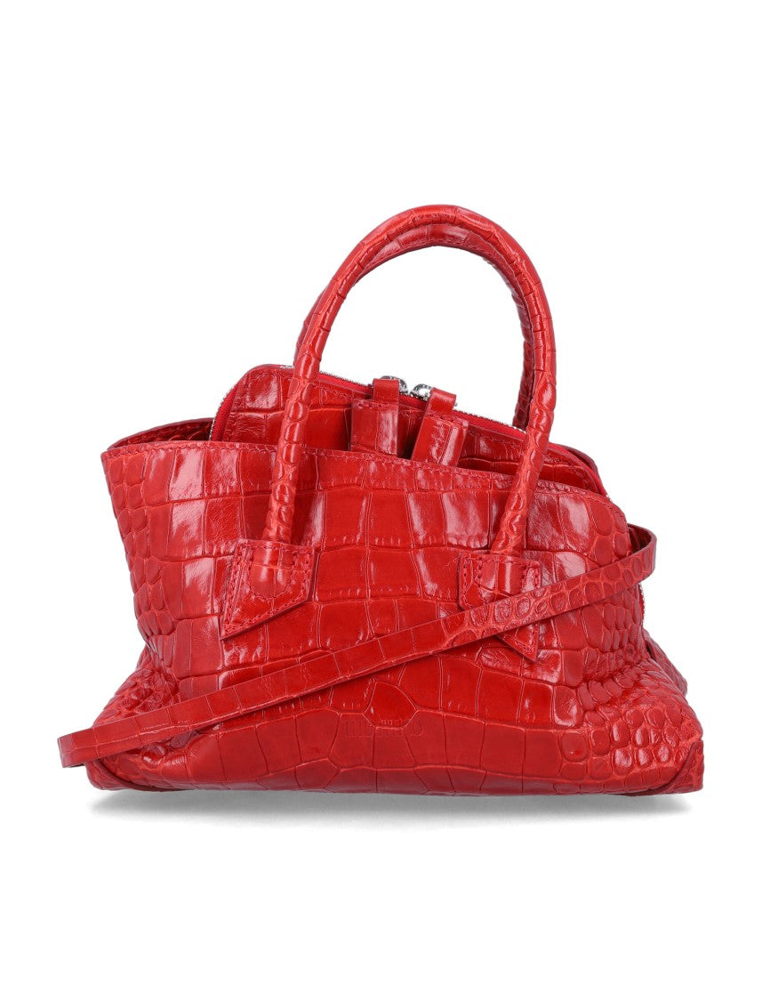 The Attico La Passeggiata Mini Croc-Embossed Bag