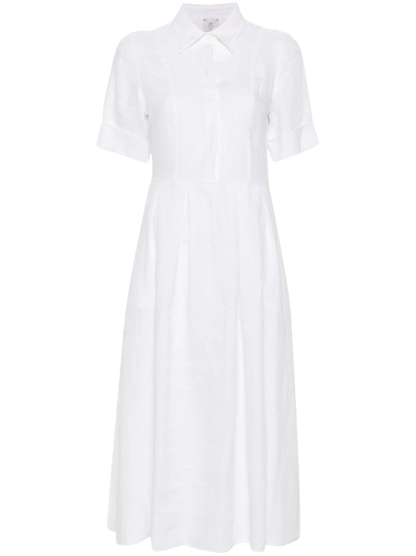 Eleventy Half-Sleeve Midi Dress