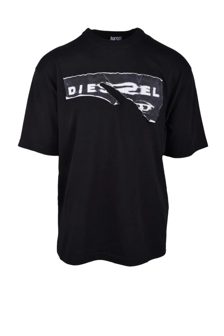 Diesel Black Cotton T-Shirt